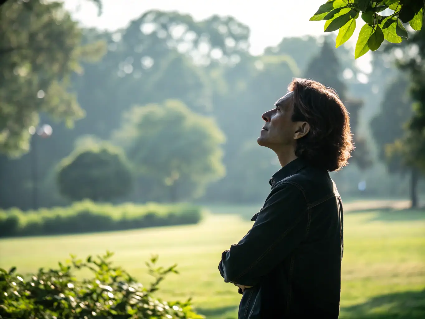 A person smiling confidently, showcasing improved mood and emotional well-being, with a bright and positive background. The image represents the mood enhancement benefits of the Premium Blends collection.